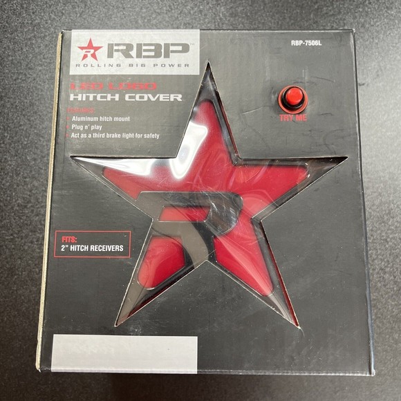 RBP 2" LED Lighted Truck SUV Hitch Cover Red Star - RBP-7506L - Picture 1 of 4